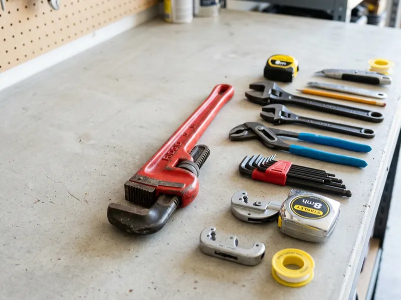 Professional plumbers in Roll, IN equipped with top-tier tools for residential and commercial plumbing services.